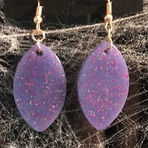 Homemade resin earrings